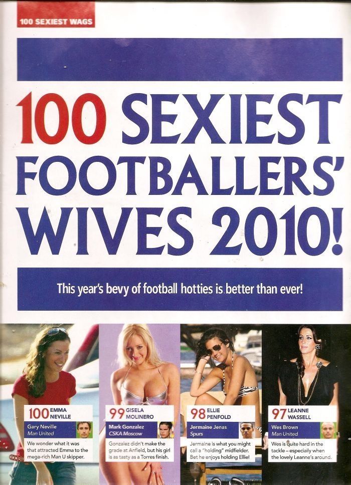 100 sexiest footballers' wives
