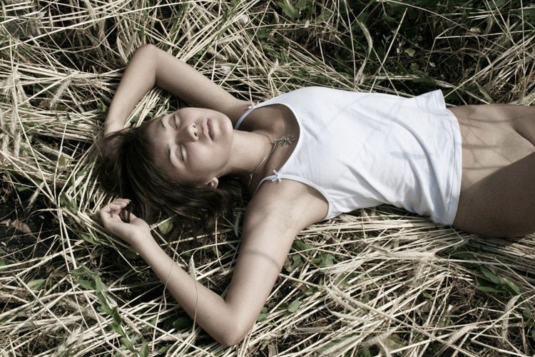 girl in the nature