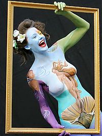 Babes: body art girl painting