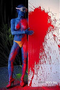 Nake.Me search results: body art girl painting