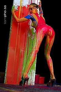 Babes: body art girl painting