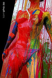 Babes: body art girl painting