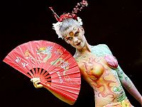 Babes: body art girl painting