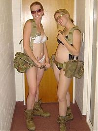 Babes: US Army girl naked