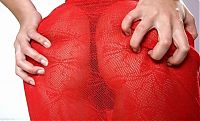 Babes: blonde girl in the red clothes