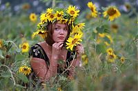 Nake.Me search results: blonde girl on a field of sunflowers